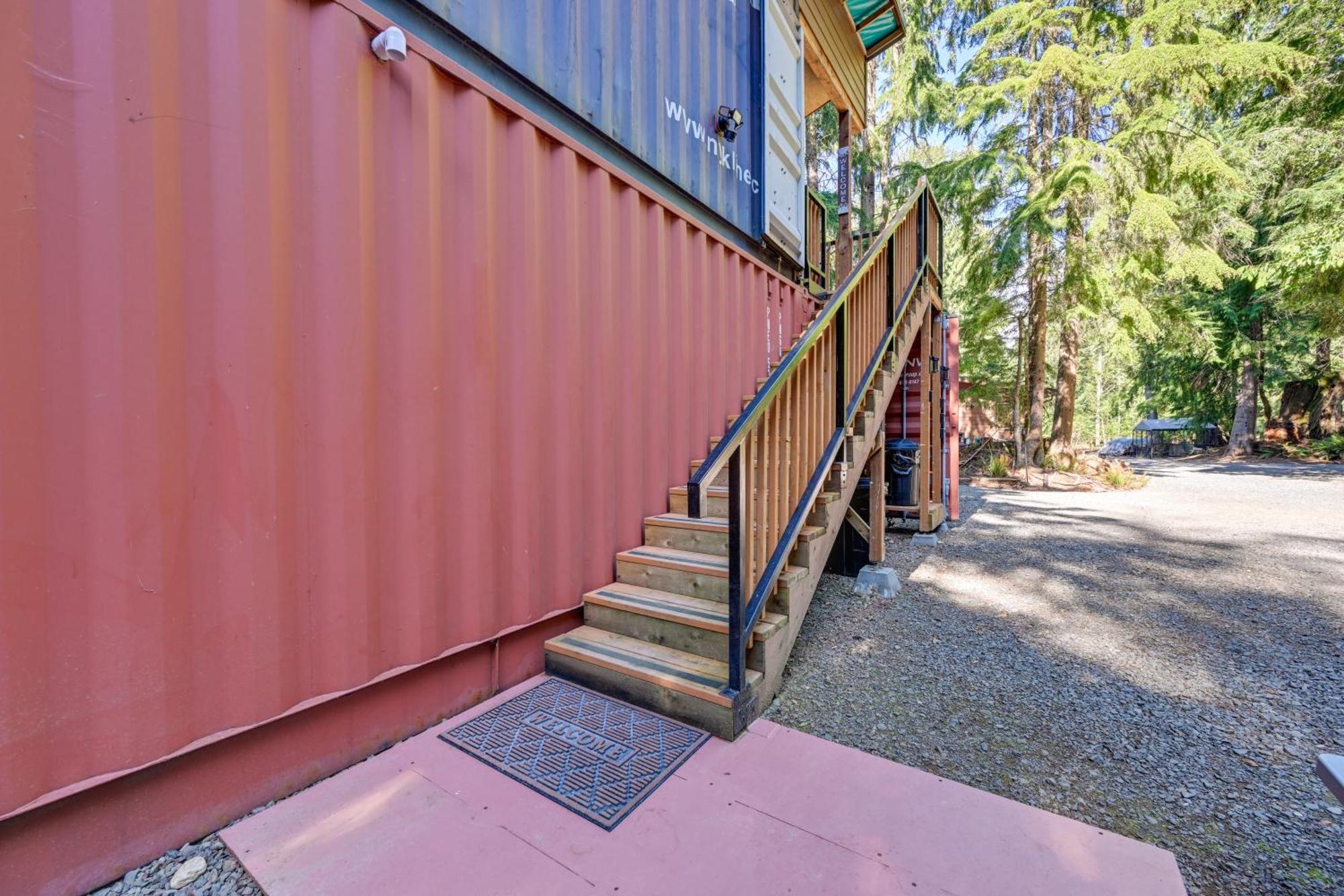 Unique Container Studio With Deck And Fire Pit! Buckley Kültér fotó