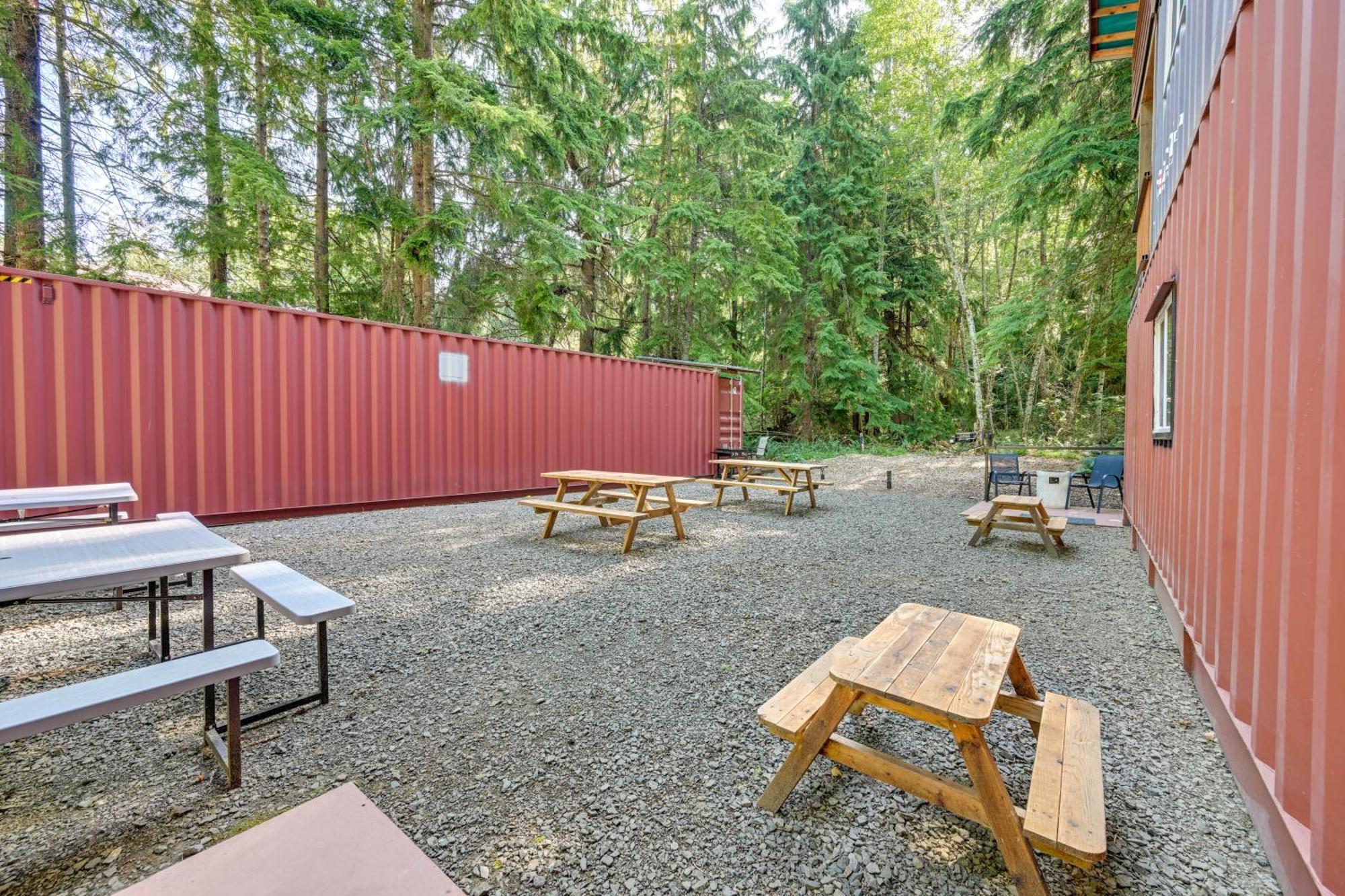 Unique Container Studio With Deck And Fire Pit! Buckley Kültér fotó